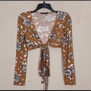 Nasty Gal Crop Top with Front Tie  NG09